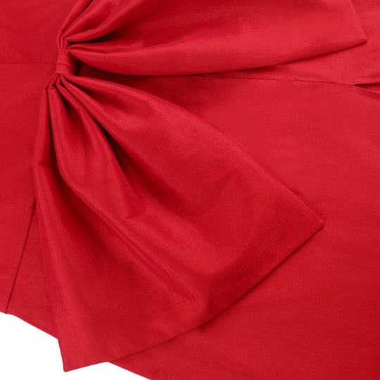Damen Elegantes Abendkleid mit dekorativem Schleifen-Akzent und hohem Schlitz EB