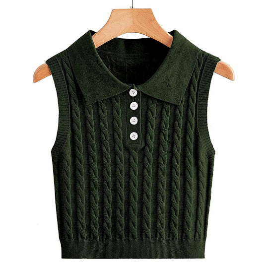 Damen Stricktop mit Kollo EB