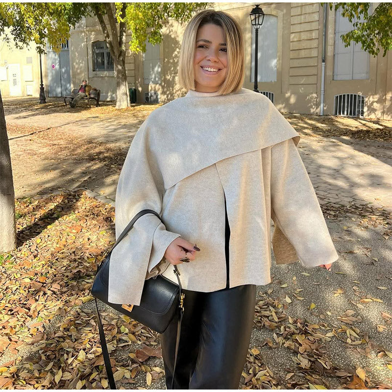 Damen Lockere Oversized-Strickjacke EB