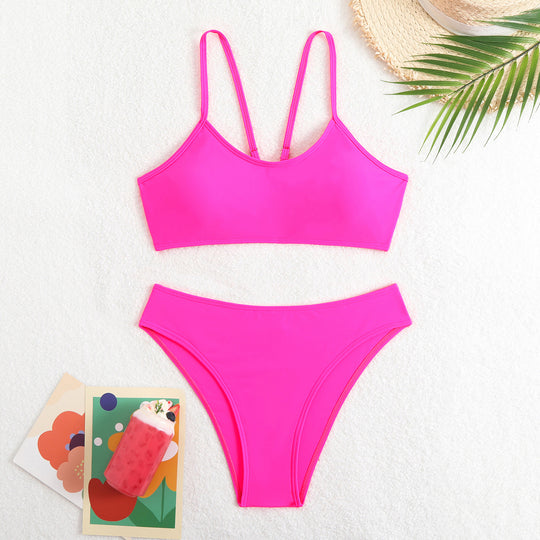 Damen Bikini-Set mit sportlichem Schnitt und herausnehmbaren Polstern EB