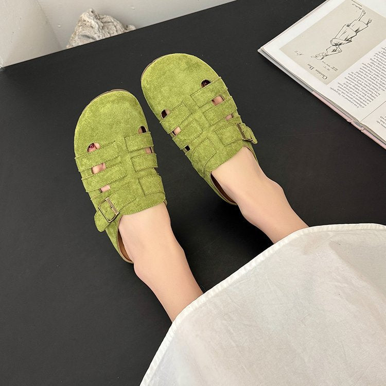 Damen Clogs mit modischem Riemendesign und weichem Innenfutter EB