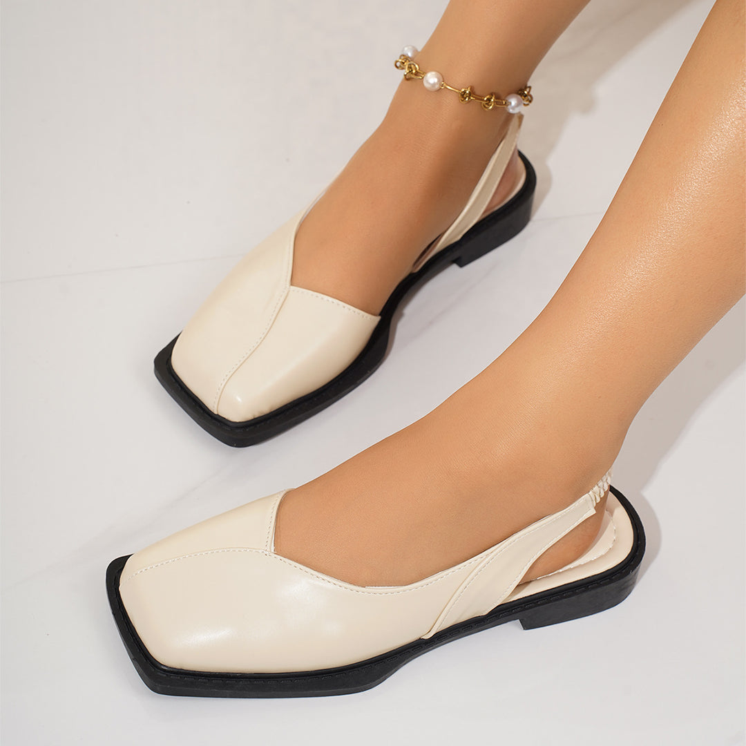 Damen modische Ballerinas mit eleganter spitz zulaufender Silhouette EB