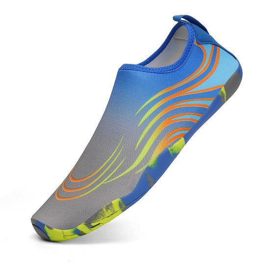 Damen flexible Aquaschuhe mit rutschfester Sohle und elastischem Schnürsystem EB