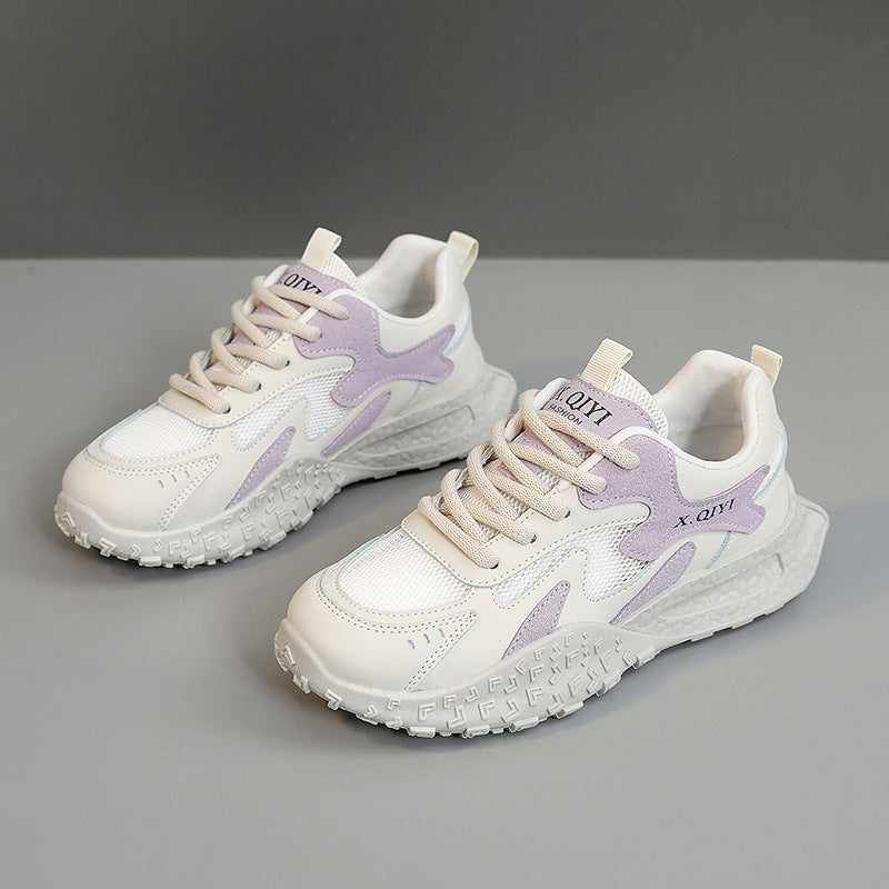 Damen sportliche Sneakers mit atemberaubendem Design und stoßdämpfender Sohle EB