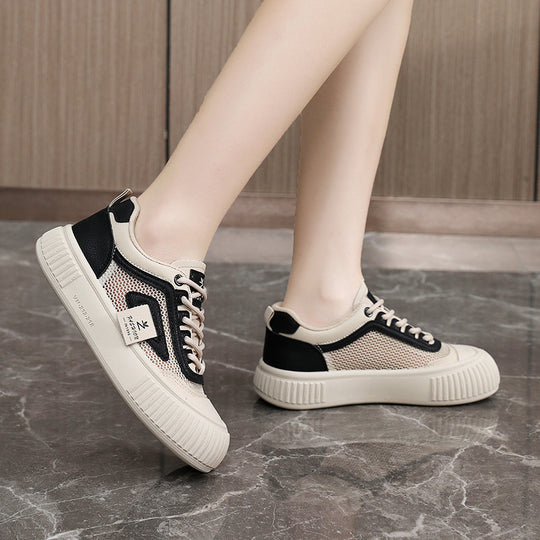 Damen modische Sneakers mit atmungsaktiver Mesh-Oberfläche und dämpfender Sohle EB