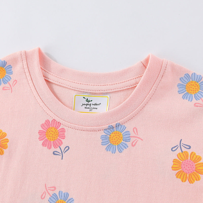 Mädchen Sommerkleid mit buntem Blumenmuster EB