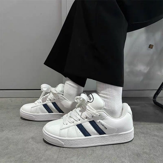 Damen modische Sneakers mit flacher Sohle und atmungsaktive Oberfläche EB