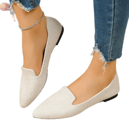 Damen modische Ballerinas mit elegantem spitzem Design EB