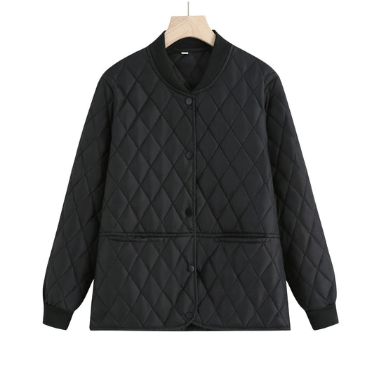 Damen gesteppte Übergangsjacke mit praktischen Taschen und modernem Schnitt EB