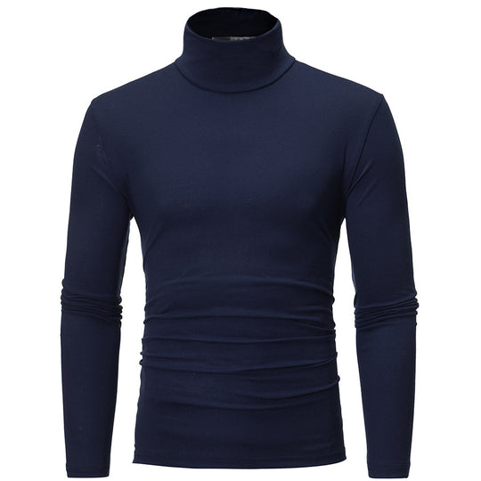 Herren eleganter Rollkragenpullover aus bequemen Stretchmaterial EB