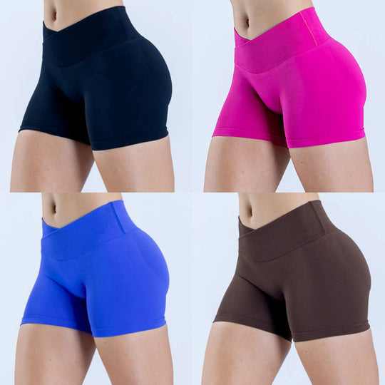 Damen Sportliche Shorts mit hohem Bund und figurformendem Schnitt EB