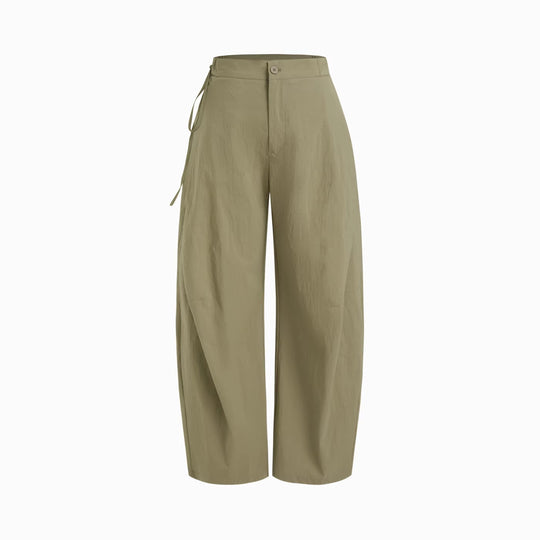 Damen lässige Culotte-Hose mit elastischem Bund und praktischen Seitentaschen EB
