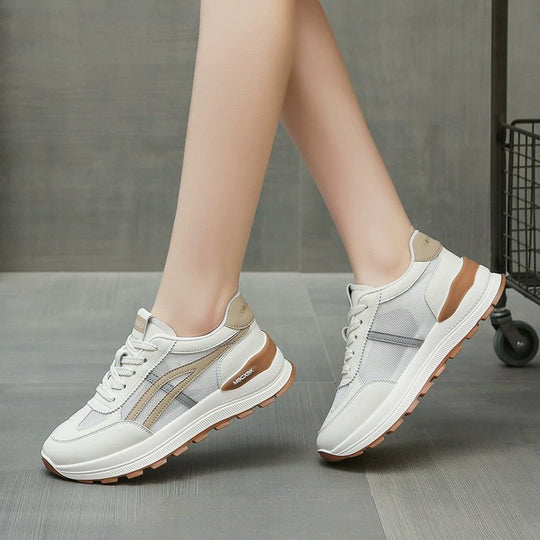 Damen Sportliche Sneakers mit atmungsaktivem Mesh-Obermaterial und dämpfender Sohle EB