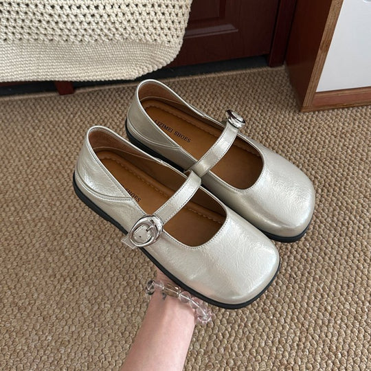 Damen elegante Mary Jane Schuhe mit geschmackvollem Riemchen und komfortablem Fußbett EB