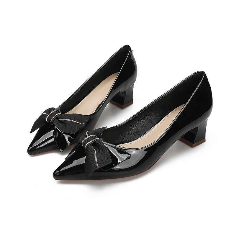 Damen Pumps mit eleganter Schleifenapplikation EB