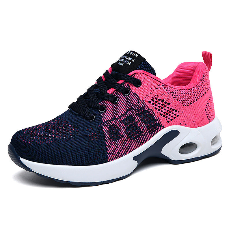 Damen atmungsaktive Strick-Sneaker mit Luftkammer-Zwischensohle und gepolstertem Einstieg EB