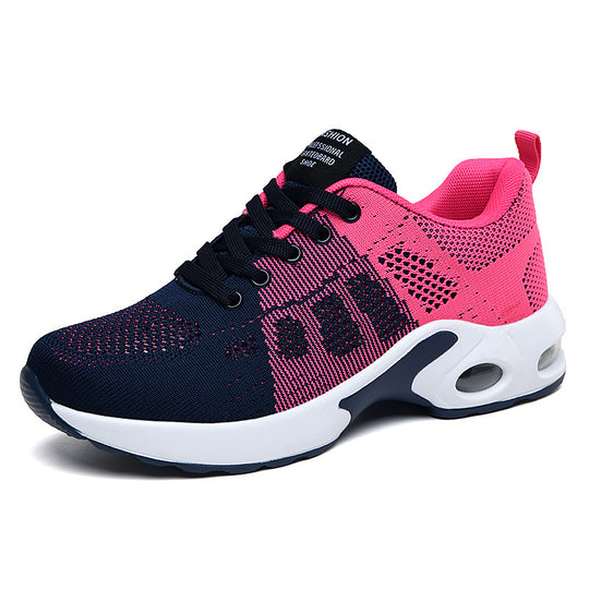 Damen atmungsaktive Strick-Sneaker mit Luftkammer-Zwischensohle und gepolstertem Einstieg EB