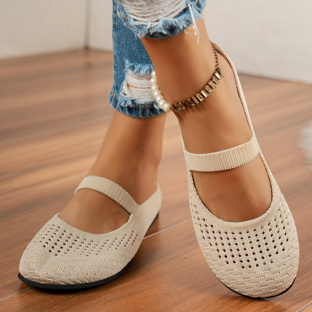 Damen Atmungsaktive Schuh mit elastischem Riemendesign EB