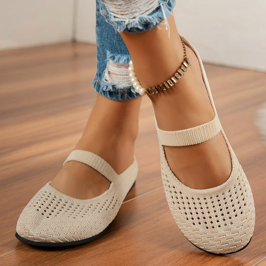Damen Atmungsaktive Schuh mit elastischem Riemendesign EB