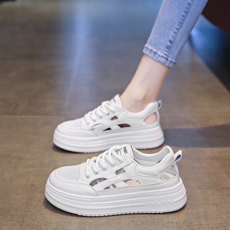 Damen Plattform-Sneaker mit atmungsaktivem Obermaterial und trendiger Sohlentechnologie EB