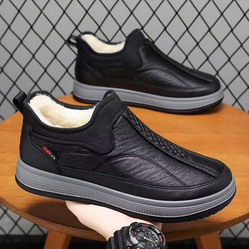 Damen Bequeme Lammfell gefütterte Slipper Schuhe EB