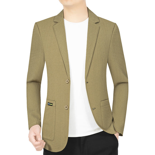 Herren Modernes Stretch Business-Sakko mit schmalem Schnitt und aufgesetzten Taschen EB