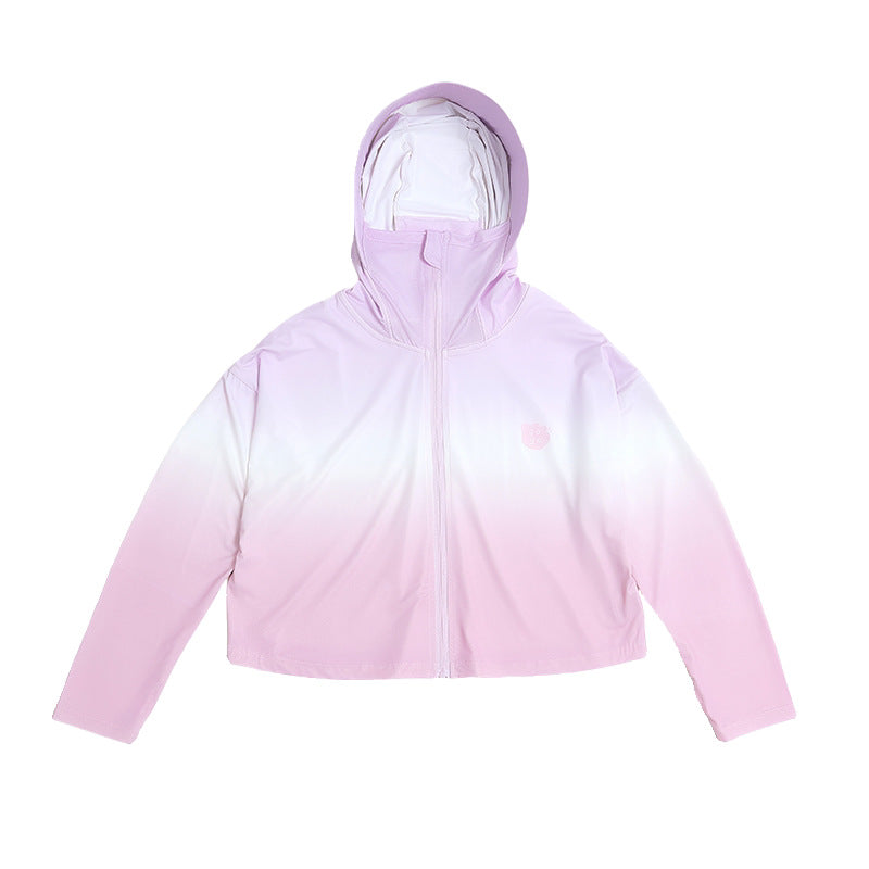 Damen nan leichte Kinder-Sonnenschutzjacke mit Kapuze R&B