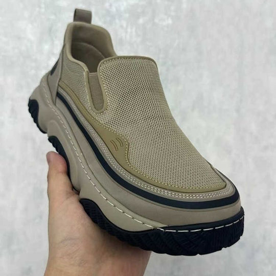 Damen Sportliche Slip-On Sneakers mit atmungsaktivem Obermaterial EB