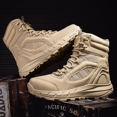 Damen taktische Outdoor-Stiefel mit rutschfester Profilsohle und atmungsaktivem Obermaterial EB