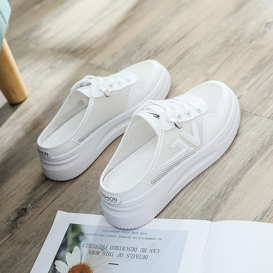 Damen atmungsaktive Slip-On Sneakers mit bequemer Dämpfung EB