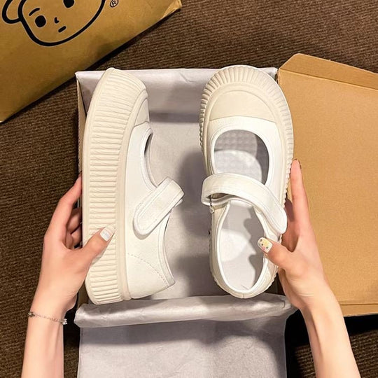 Damen Sneakers mit verstellbarem Riemen und dämpfender Laufsohle EB