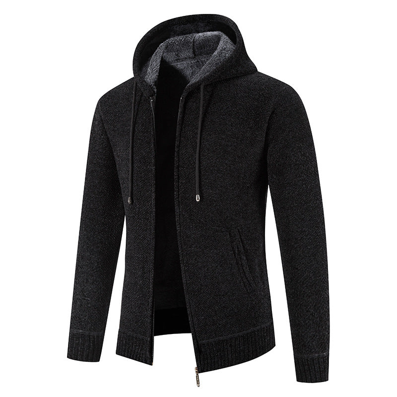 Herren Kapuzenjacke mit weichem Innenfutter und innovativem Design EB