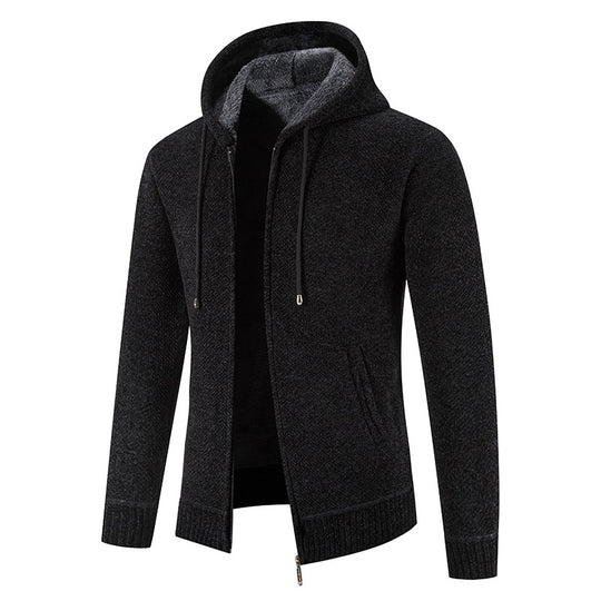 Herren Kapuzenjacke mit weichem Innenfutter und innovativem Design EB