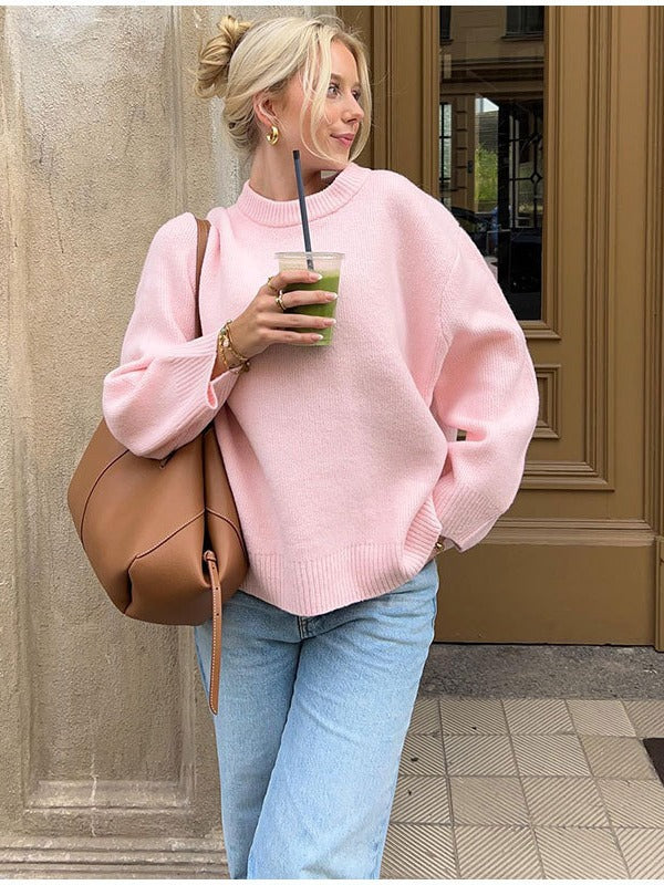 EB | Oversized Strickpullover Weich und Lässig Perfekt für Den Alltag