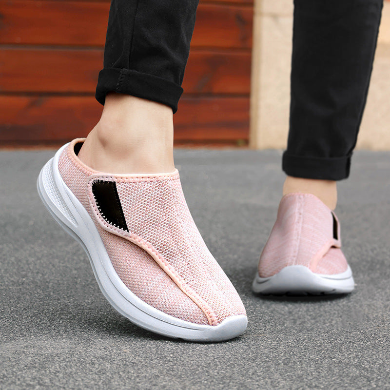 Damen Bequeme Hausschuhe mit rutschfester Sohle und elastischem Obermaterial EB