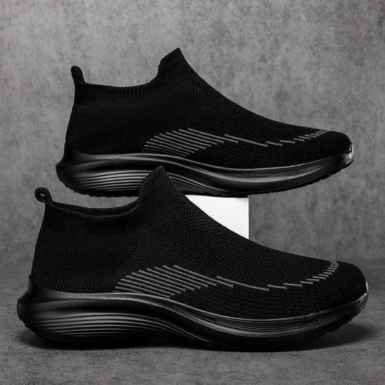 Herren nan sockenähnliche Strick-Sneaker mit nahtlosem Obermaterial und stoßdämpfender Sohle EB