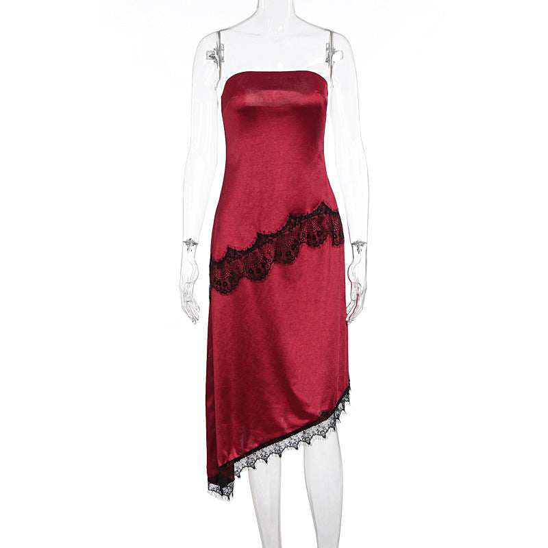Damen Abendkleid mit Spitzenakzenten EB