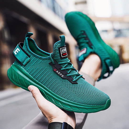 Damen Sportliche Strick-Laufschuhe mit elastischem Obermaterial EB