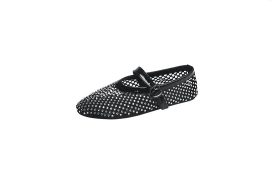 Damen Funktions-Ballerinas mit strassbesetztem Obermaterial EB