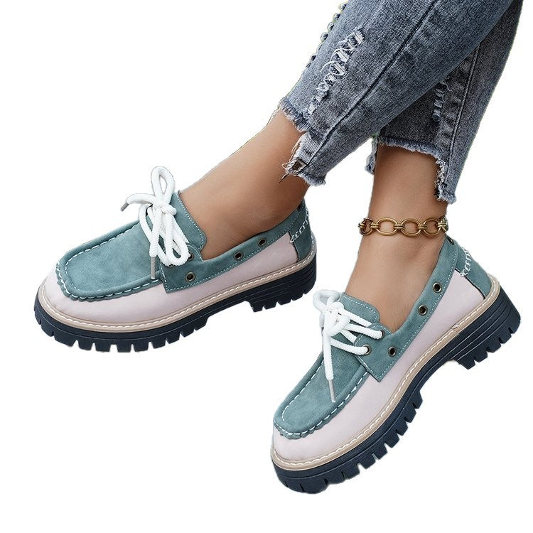 Damen Bequeme Boots mit trendigem Schnürdesign und robustem Profil EB
