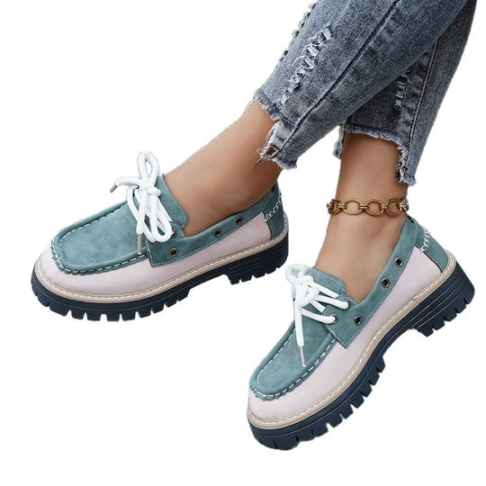 Damen Bequeme Boots mit trendigem Schnürdesign und robustem Profil EB