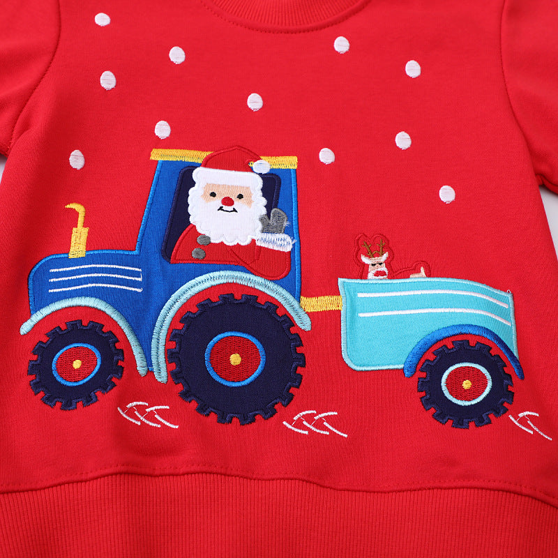 Kinder Sweatshirt mit fröhlichem Traktor-Motiv EB