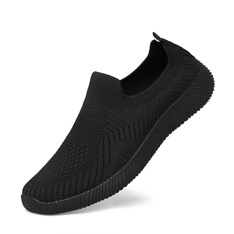 Damen Atembare Slip-On Sneakers mit elastischem Obermaterial EB