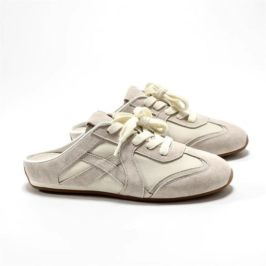 Damen Sneaker im lässigen Slipper-Stil mit atmungsaktivem Mesh und modischem Wildleder EB