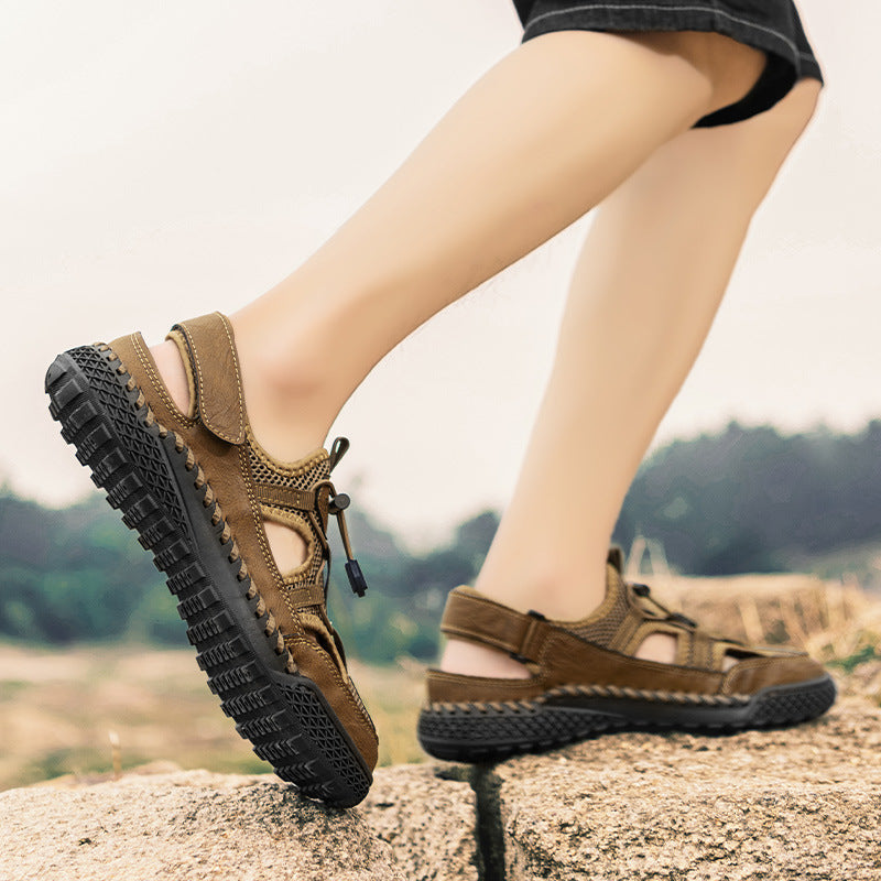 Damen Freizeit-Sandalen mit verstellbarem Riemen und atmungsaktivem Obermaterial EB