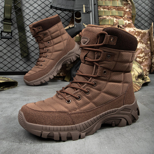 Damen Militärische Winterstiefel mit rutschfester Sohle und isolierender Fütterung EB