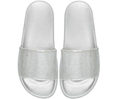 Damen Komfortable Freizeit-Sandalen mit funkelndem Riemen EB