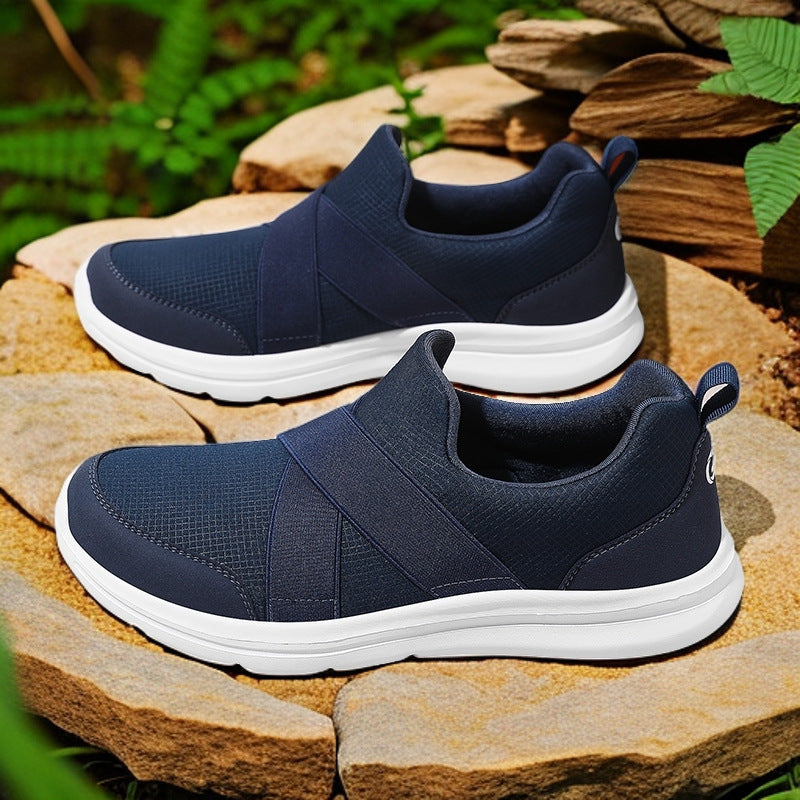 Damen Komfortable Slip-On Sneakers mit elastischem Obermaterial EB
