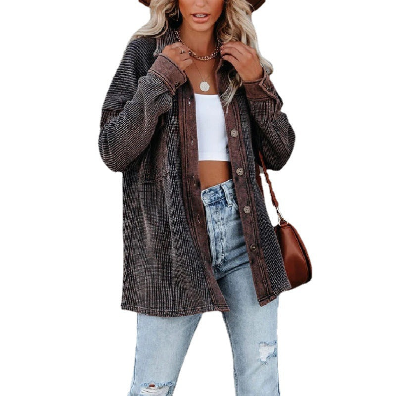 Damen Oversized Karojacke EB