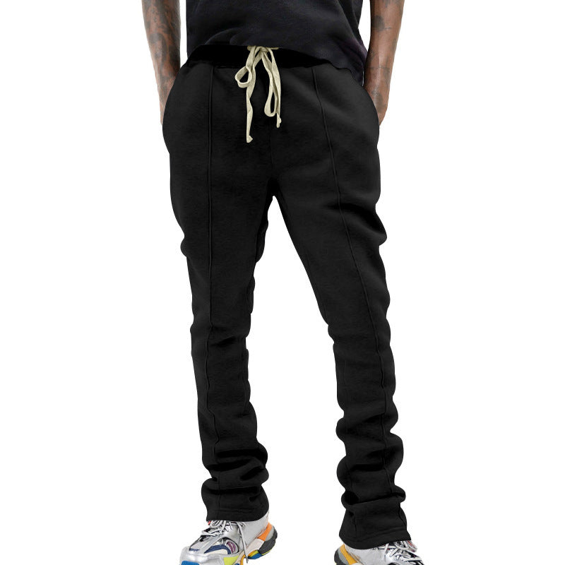 Herren Slim-Fit Jogginghose mit Tunnelzug, markanten Ziernähten & seitlichem Panel EB